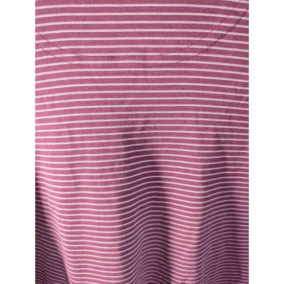 CUTTER & BUCK Virtue Eco Pique Stripe Recycled Polo Shirt Size Medium - Picture 5 of 5